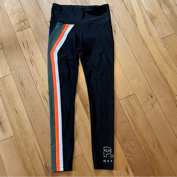 PE NATION Flight Series Legging Black 7/8 length midrise sculpted panels - Picture 2 of 7